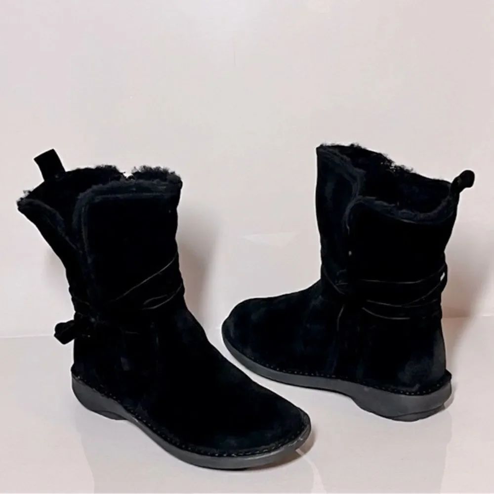 Miz Mooz Prance Suede Wool Lined Ankle Boots